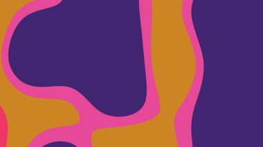 Pembe ve turuncu soyut sıvı şekilleri arkaplanlar, posterler, afişler ve canlı renk şemaları olan dijital tasarımlar için uygundur..