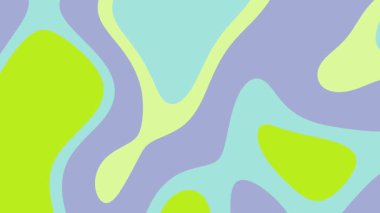 Mavi, mor, sarı ve yeşil soyut renkli sıvı. Arkaplan, grafik tasarım projeleri ve sanatsal kavramlar için ideal.