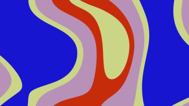 Üst üste binen kırmızı, mavi ve yeşil şekilli soyut sıvı arkaplan. Grafik tasarım, reklam, web arkaplan ve dijital sanat projeleri için çok yönlü.