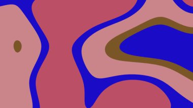 Soyut mavi pembe ve kahverengi sıvı arka plan şekilleri. Modern tasarım projeleri, arka planlar ve sanatsal kavramlar için uygundur. Dijital sanat için mükemmel.