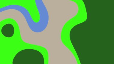 Yeşil, mavi ve bej şekilli soyut geometrik tasarım. Geçmişleri, markaları, baskı materyalleri veya dijital tasarımlar için çok yönlü. Göz alıcı ve modern..