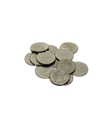 Endonezya 'da geçerli 1000 rupia sikke koleksiyonu ve Bank Endonezya tarafından beyaz metalden yapılmış bir tasarım.