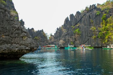 Körfezin güzel manzarası - Filipinler, Coron Adası