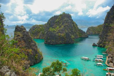 İnanılmaz Kayangan Gölü Limanı - Filipinler, Coron Adası