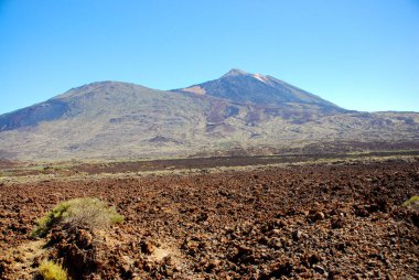 Tenerife 'nin volkanik manzarası, Kanarya Adaları - İspanya
