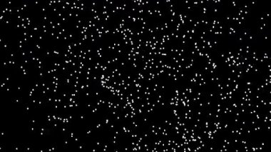 Şiddetli rüzgar örtüsü üzerine kar taneleri düşüyor, siyah zemin gümüş kar yağıyor. Düşen gümüş simli arkaplan.