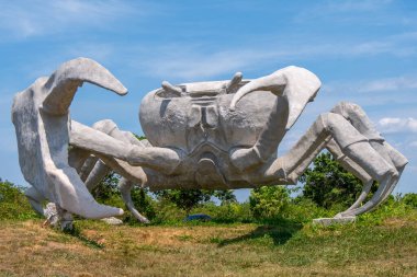 Crdenas Küba 'dan yengeç heykeli