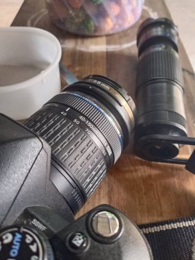 Fotoğraf araçları. Kamera lensleri ve lensler.