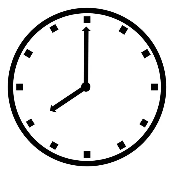 Örneksel saatin bembeyaz hali, saat 8 'i gösteriyor.