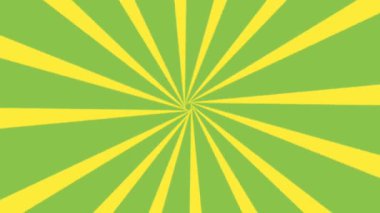 Açık yeşil çizgiler ortada ve yeşil bir arkaplanda sağa doğru dönüyor.