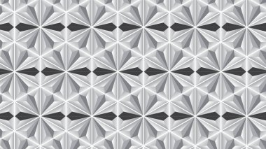 Kare ve üçgenlerin gümüş mozaik deseni.