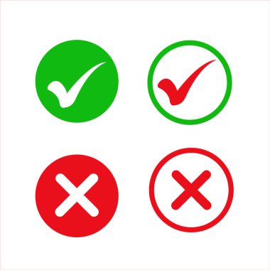 İşaretle ve çapraz simgeleri işaretle