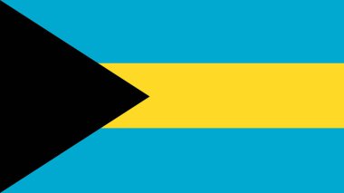 Bahamalar 'ın ulusal bayrağının resmi