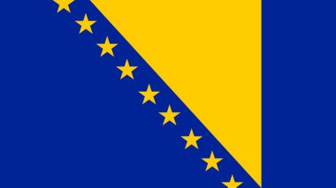 Bosna-Hersek ulusal bayrağının resmi