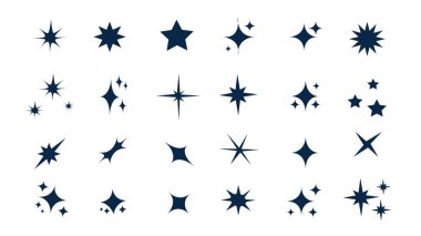 Geçmişe dönük parlak simge koleksiyonu