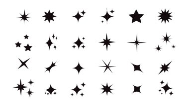 Geçmişe dönük parlak simge koleksiyonu