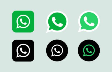 Whatsapp sosyal medya logosu koleksiyonu.