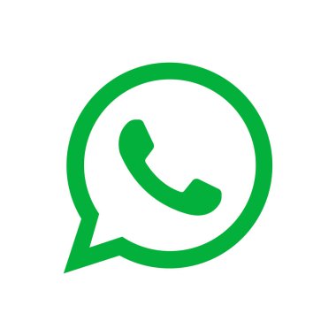 Whatsapp logo simgesi izole edildi