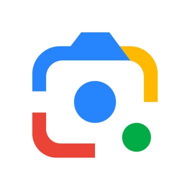 Beyaz Arkaplanda Google Lens Uygulaması Simgesi