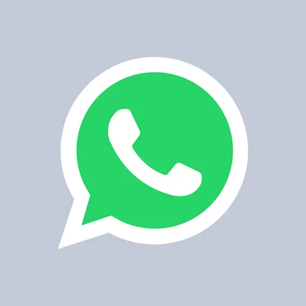 Whatsapp logo simgesi izole edildi