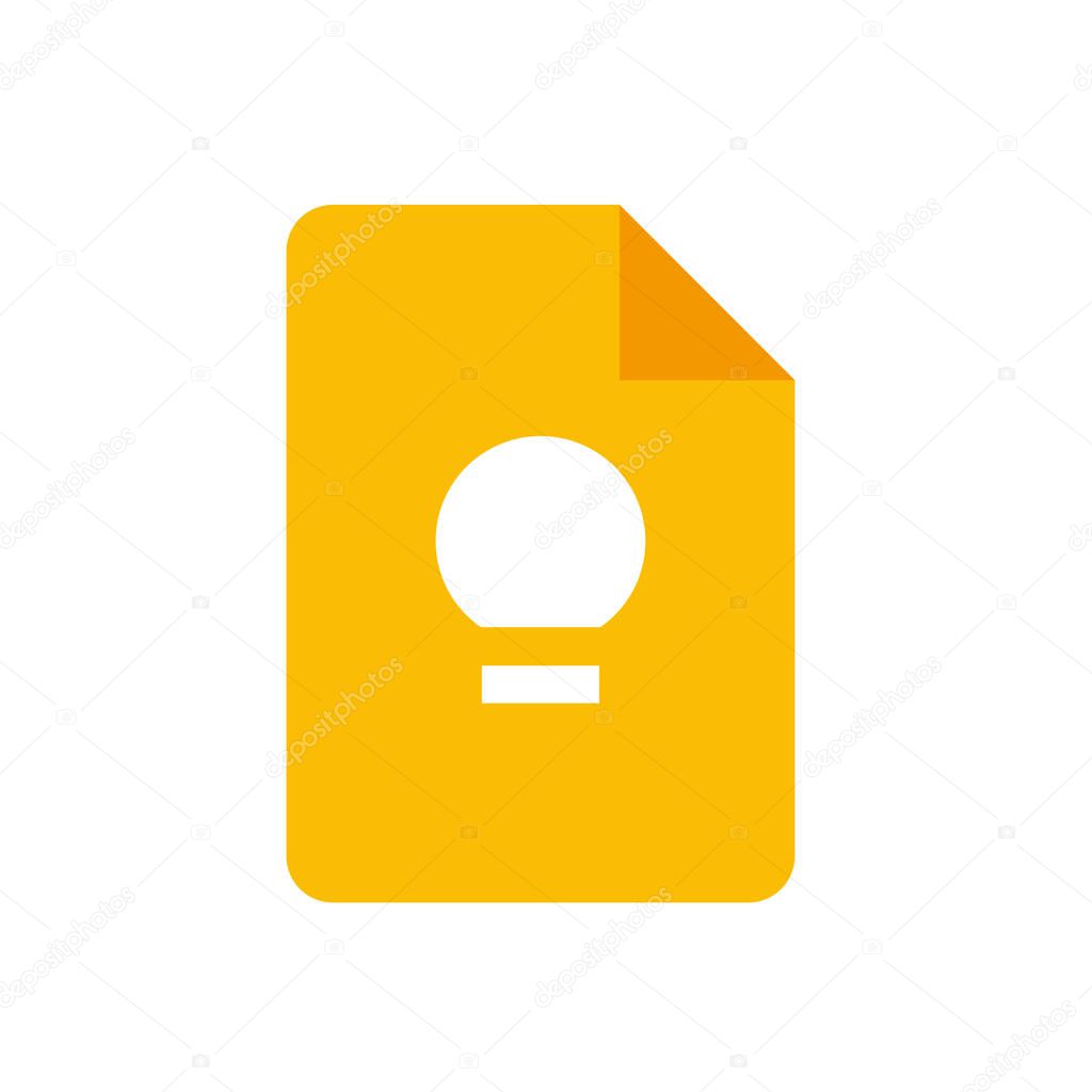 Google keep logo design isolated