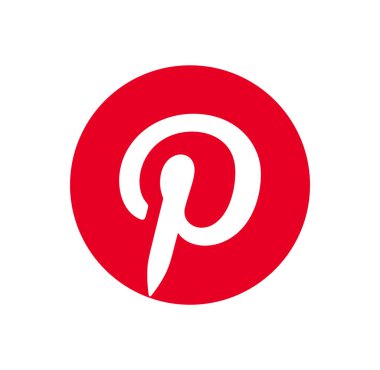 Pintreast logo simgesi. Vektör illüstrasyonu