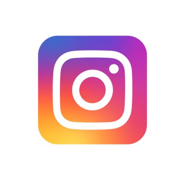 Instagram logo simgesi. Vektör yanılsaması