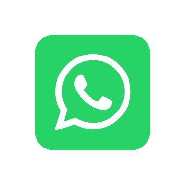 Beyaz arkaplanda Whatsapp simgesi tasarımı