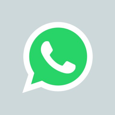 Beyaz arkaplanda Whatsapp simgesi tasarımı