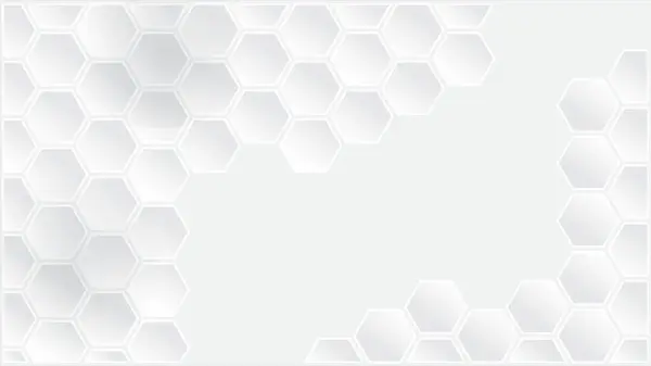 Beyaz altıgen soyut arka plan. Vektör illüstrasyonu