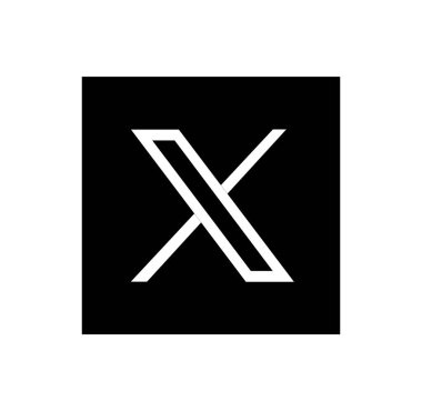 X sosyal medya logo simgesi kümesi 