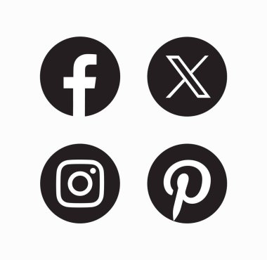 Sosyal Medya simgeler vektör