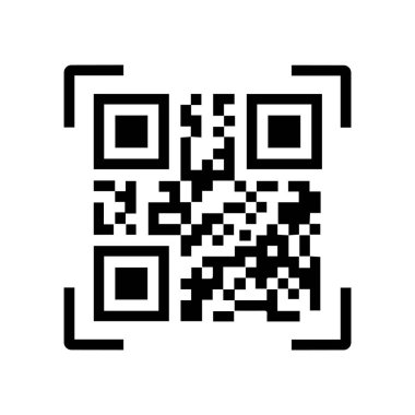 Tarama ve Bilgi için QR Kodu A Dijital Kare Matriks Barkodu