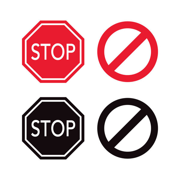 Символы движения и предупреждающие сигналы запрета и остановки движения