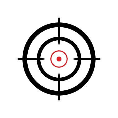 Black and Red Target Bullseye, isabetli atış için hedefleri var.