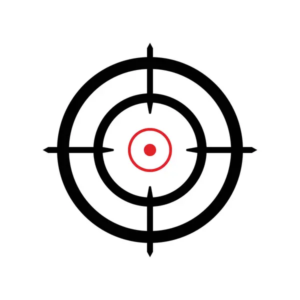 Black and Red Target Bullseye, isabetli atış için hedefleri var.