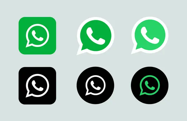 Whatsapp sosyal medya logosu koleksiyonu
