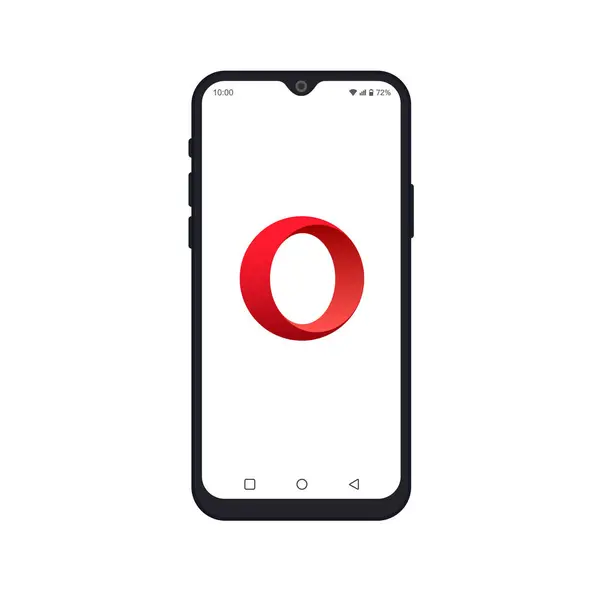 Smartphone Ekranında Opera Tarayıcı