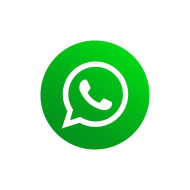 Whatsapp logo simgesi izole edildi