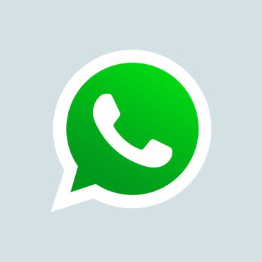 Whatsapp logo simgesi izole edildi