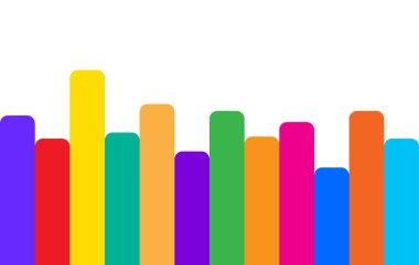 Dikey Çubukların Renkli Veri Görselleştirmesi