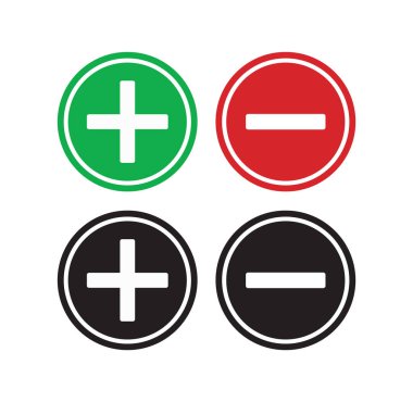Artı ve Eksi Çemberdeki Semboller