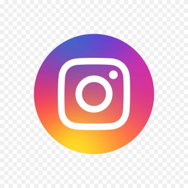 Şeffaf arkaplanda Instagram Logo Simgesi