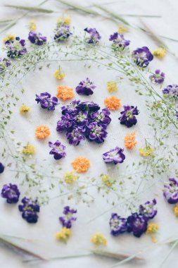 Çiçeklerin mandala deseni