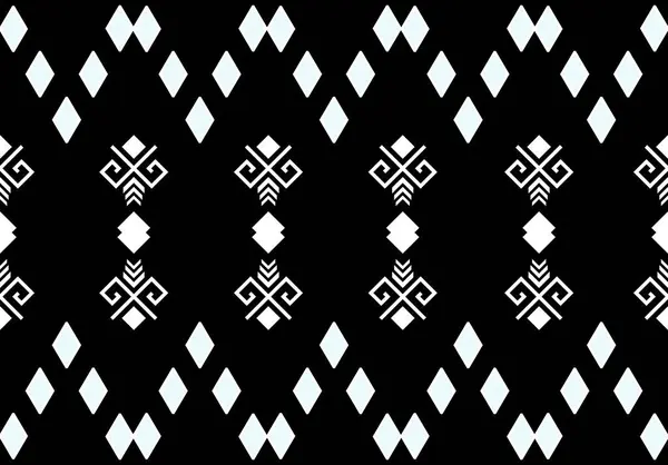 Siyah ve beyaz kabile deseni, geometrik şekiller, etnik sınır tasarımı. Arkaplan, tekstil, moda, kabile temaları için kullan.