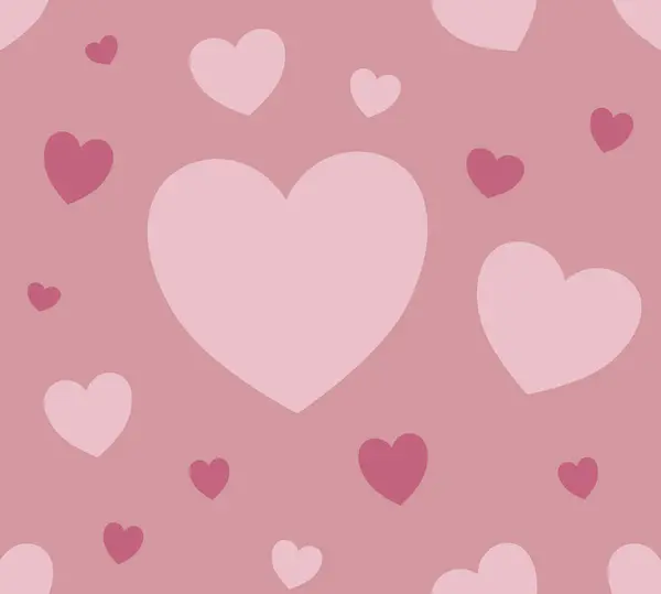 Farklı tonları olan kusursuz pastel pembe kalp deseni, Sevgililer Günü için mükemmel, aşk temalı tasarımlar, romantik arka planlar, tebrik kartları, kumaş baskısı, ambalaj kağıdı.