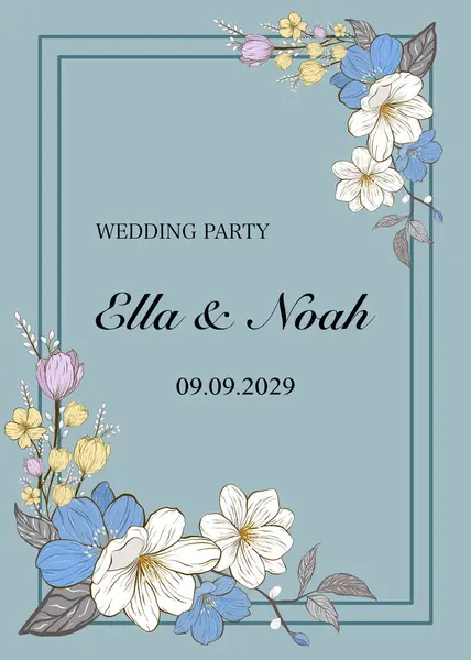 Profesyonel tasarımcılar ve düğün organizatörleri için esneklik sağlayan, dijital ya da yazdırma biçimleri için davetiyeler, posterler ya da duyurular için klasik düğün davetiyesi yüksek kaliteli şablonu.