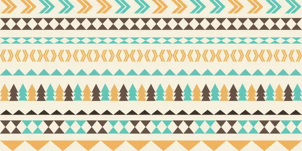 Tekstil baskısı geometrik etnik sınır, modern kabile estetiği. kahverengi, turkuaz, hardal sarısı soyut motifler bej arka planda geleneksel halk tekstil baskısı, davetiye çerçevesi, kültürel çağdaş tasarım