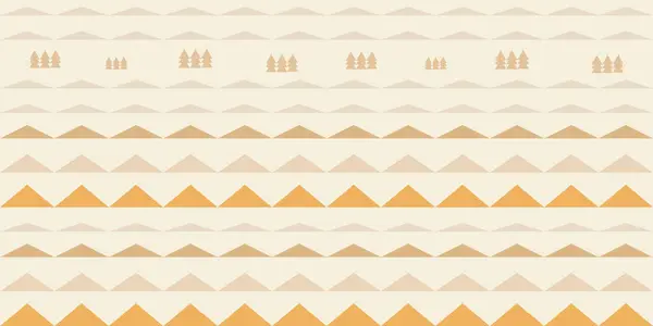 Farklı sarı gölgelerdeki üçgenlerin tekrar eden deseni, derinlik ve boyut hissi yaratıyor, dağ ve ağaçlar gibi görünüyor. Geometrik kabile çizgileri arka plan, tekstil baskısı, kart dekorasyonu için idealdir