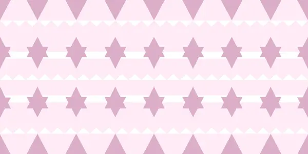 ... arka arkaya gelen üçgen ve yıldız sıraları ile yatay grafik deseni yumuşak, pastel pembe palet, tatlılık ve oyunculuk tekstil baskıları, dekorasyon, arka plan, duvar kağıdı, nakış için idealdir.